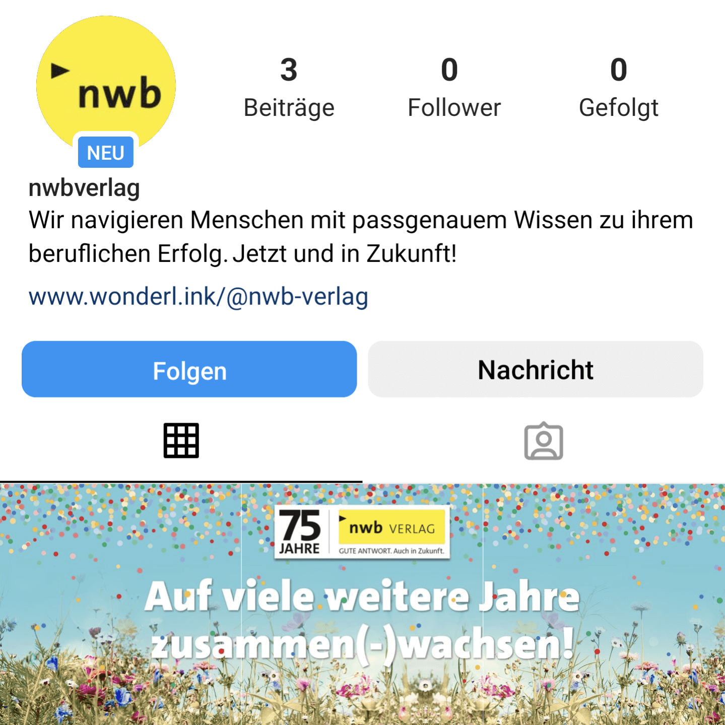 NWB Verlag auf Instagram